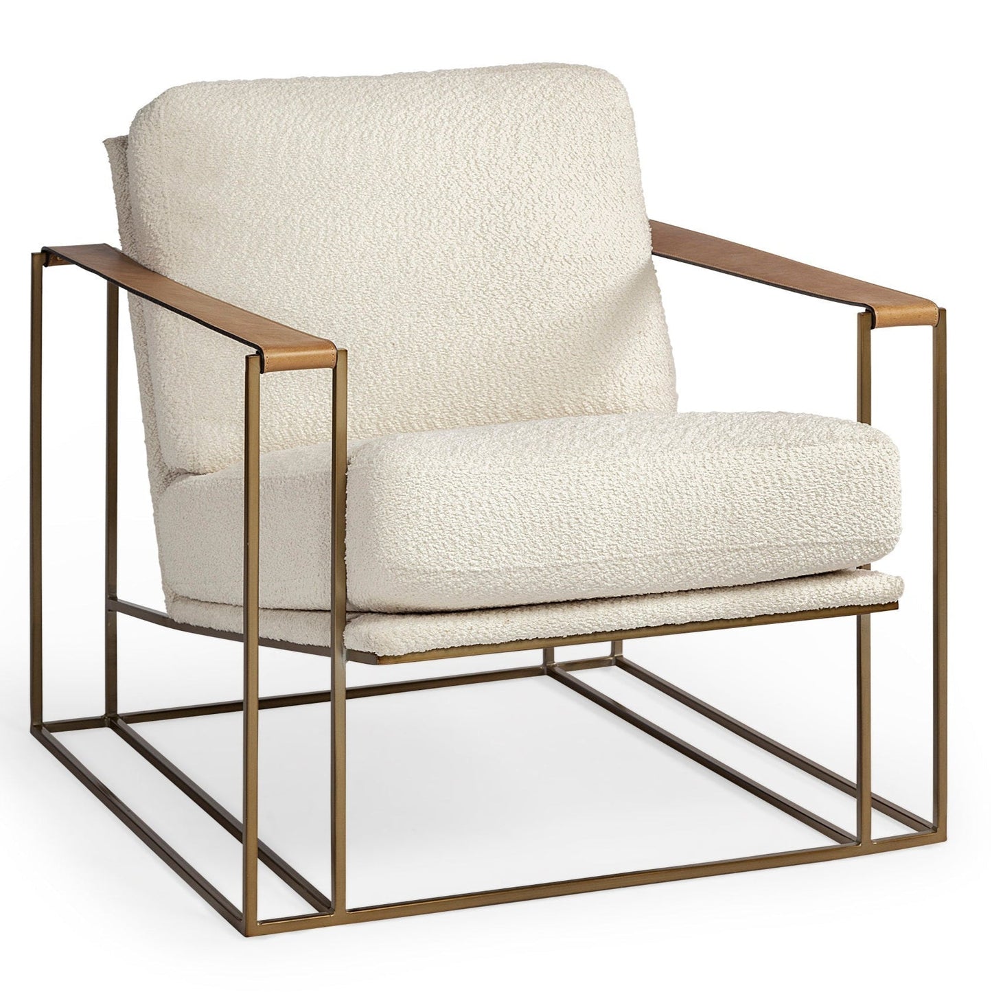 Watson Leather Modern Accent Chair