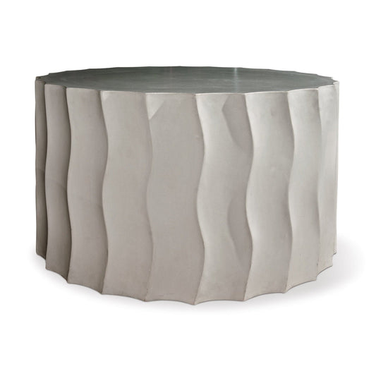 Seasonal Living Wave Accent Table (Wide) - Slate Grey Outdoor End Table