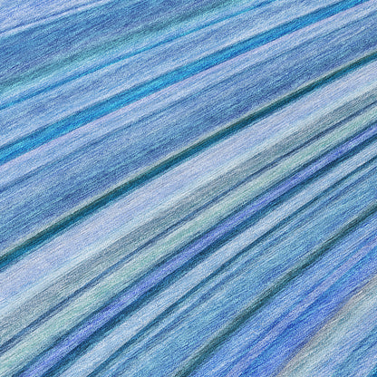 Addison Rugs Waves Blue Washable Indoor-Outdoor Rug