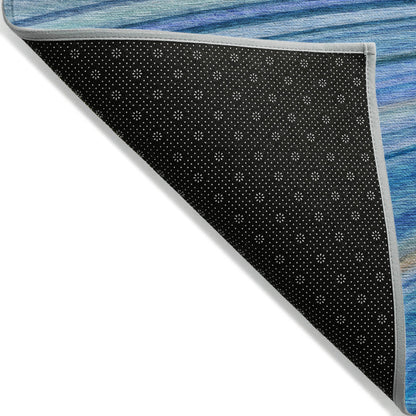 Addison Rugs Waves Blue Washable Indoor-Outdoor Rug