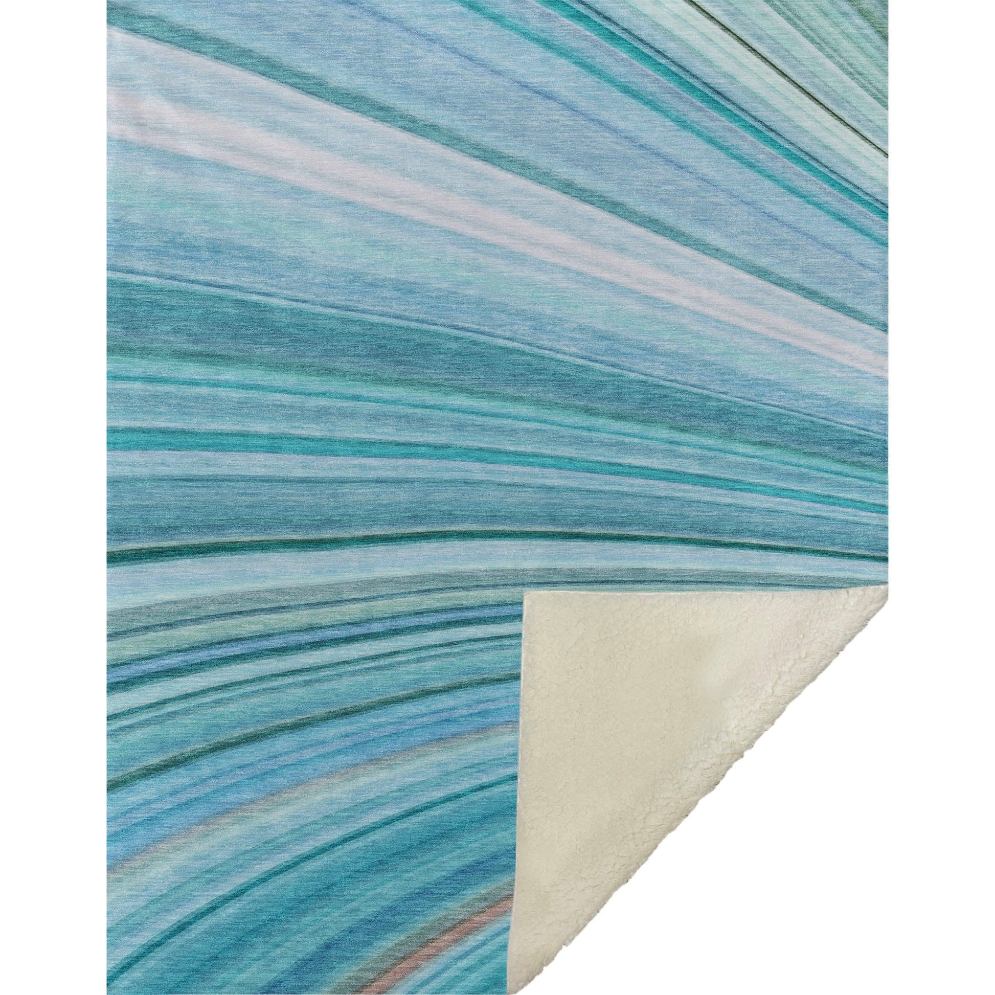 Addison Rugs Waves Teal Washable Indoor-Outdoor Rug