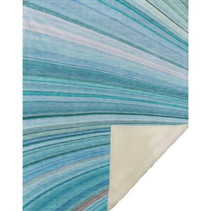 Addison Rugs Waves Teal Washable Indoor-Outdoor Rug