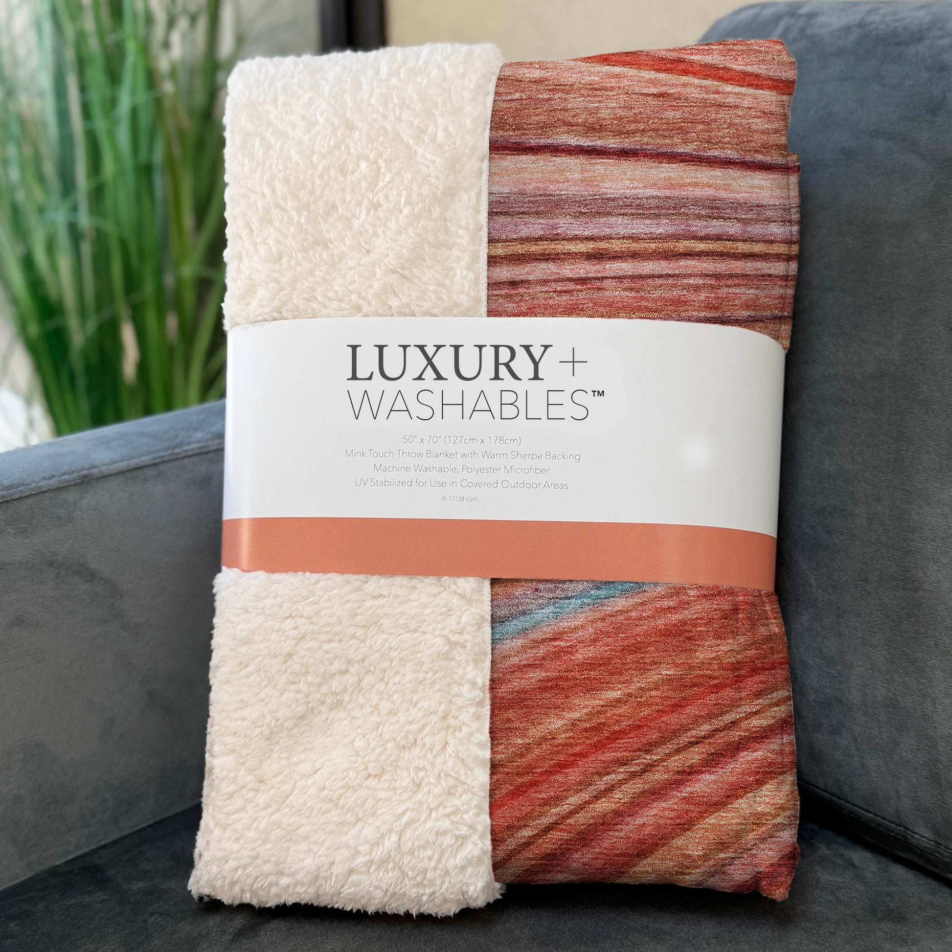 Addison Rugs Waves Terracotta Washable Indoor-Outdoor Rug