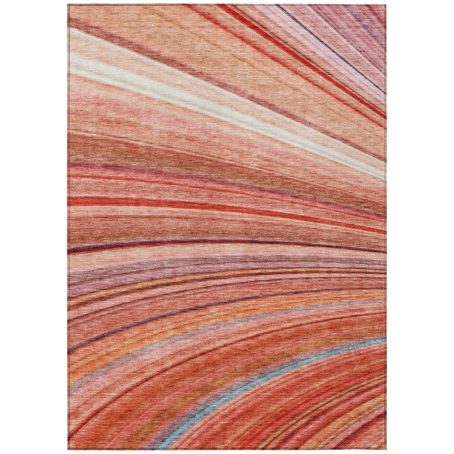 Addison Rugs Waves Terracotta Washable Indoor-Outdoor Rug