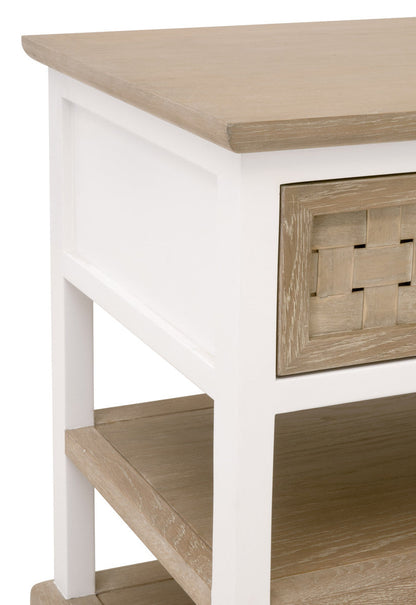 Weave 1-Drawer Side Table-Side Tables-Essentials For Living-Sideboards and Things