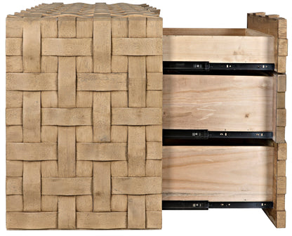 Weave Wood Bleached Walnut Sideboard-Sideboards-Noir-Sideboards and Things