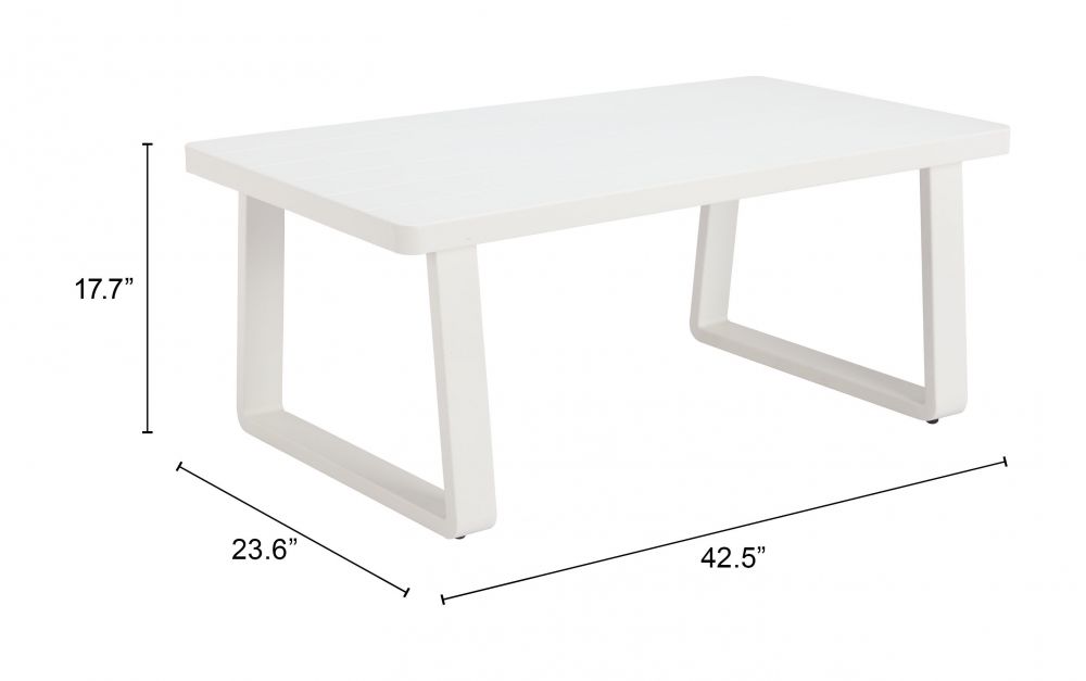 Zuo Modern Welt Aluminum Outdoor Coffee Table