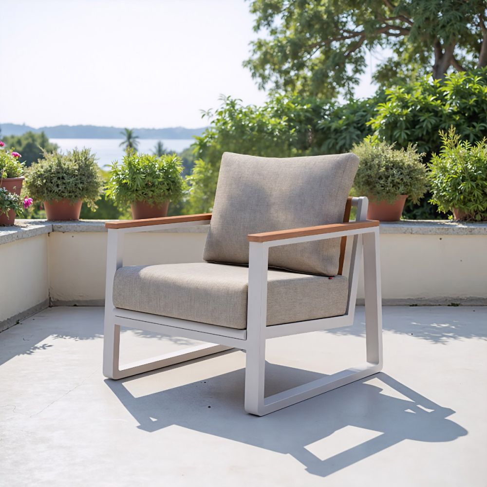 Zuo Modern Welt Olefin Fabric Outdoor Armchair