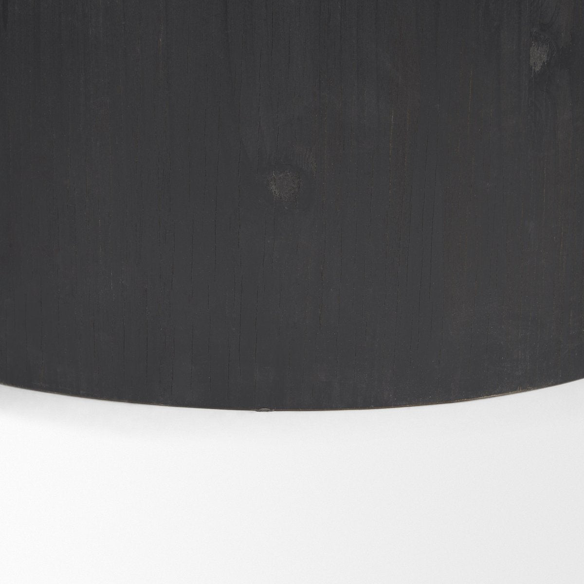Mercana Wenopa Matte Black Round Accent Table 2PC