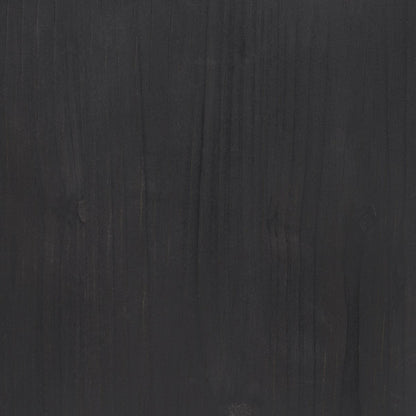 Mercana Wenopa Matte Black Round Accent Table 2PC