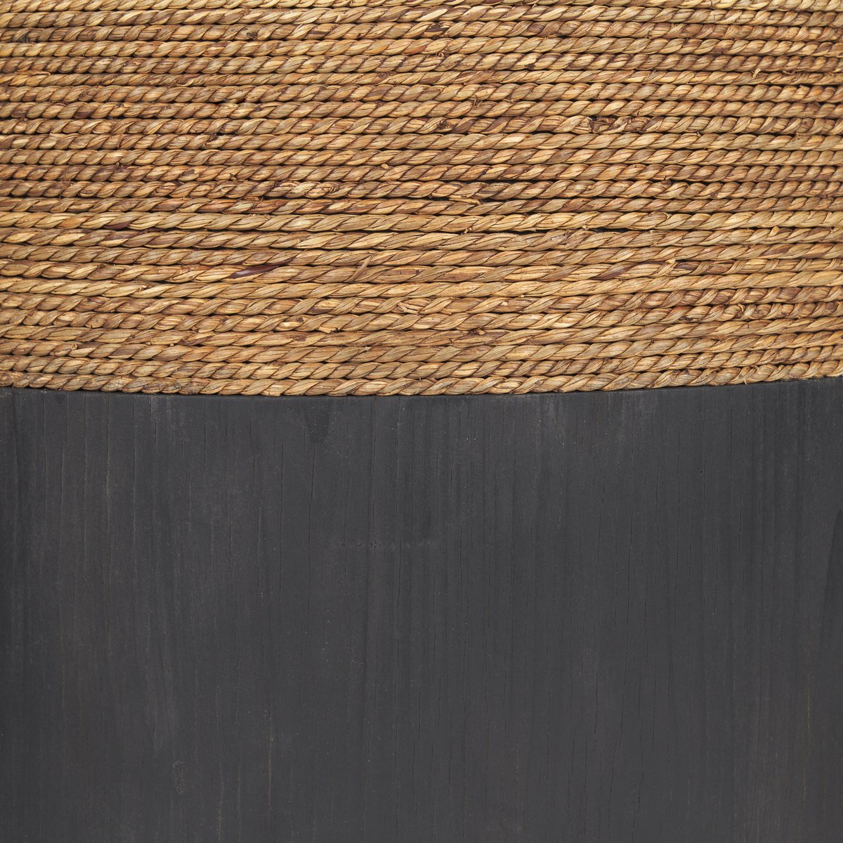 Mercana Wenopa Matte Black Round Accent Table 2PC