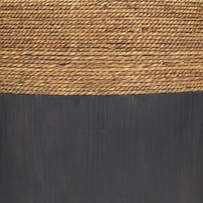 Mercana Wenopa Matte Black Round Accent Table 2PC