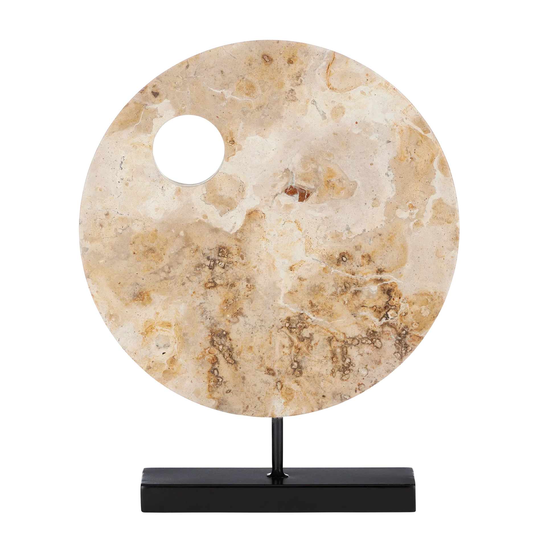 Wes Marble Disc-Statues & Sculptures-Currey & Co-Sideboards and Things