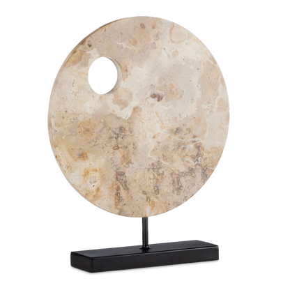 Wes Marble Disc-Statues & Sculptures-Currey & Co-Sideboards and Things