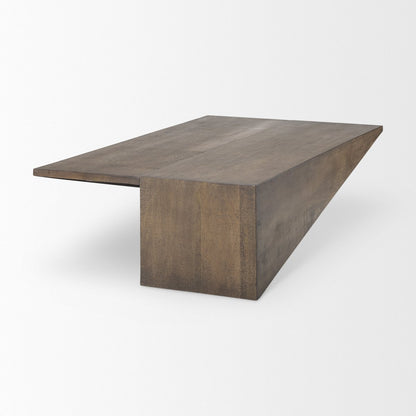 Mercana West Wooden Angled Coffee Table