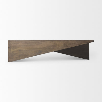 Mercana West Wooden Angled Coffee Table
