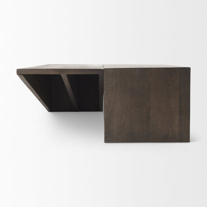 Mercana West Wooden Angled Coffee Table