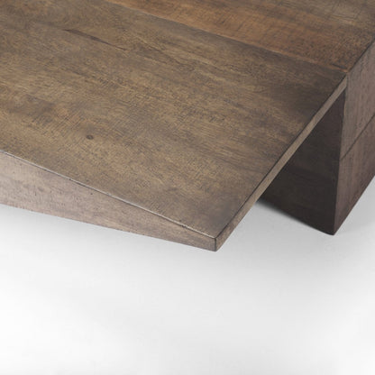 Mercana West Wooden Angled Coffee Table