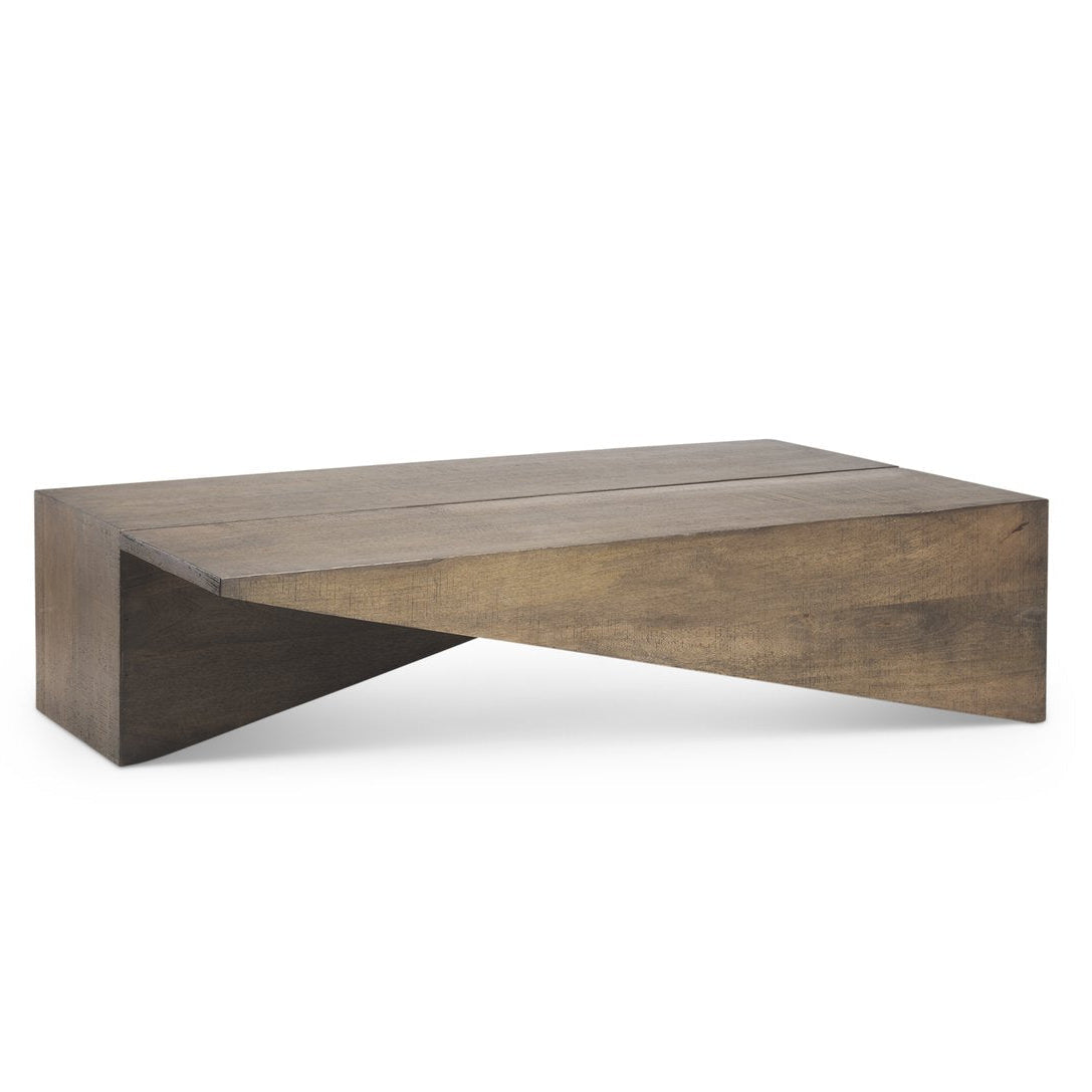 Mercana West Wooden Angled Coffee Table