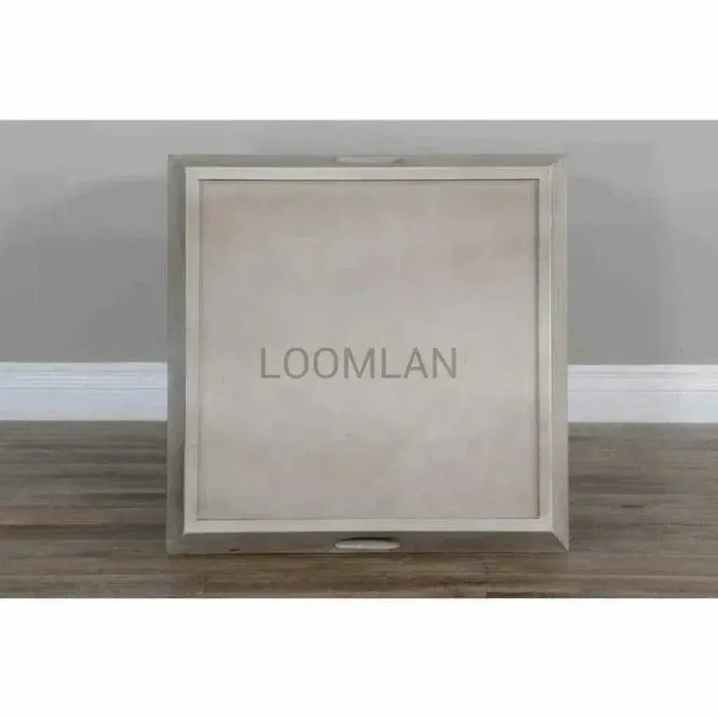 Sunny D Westwood Taupe Ottoman Tray