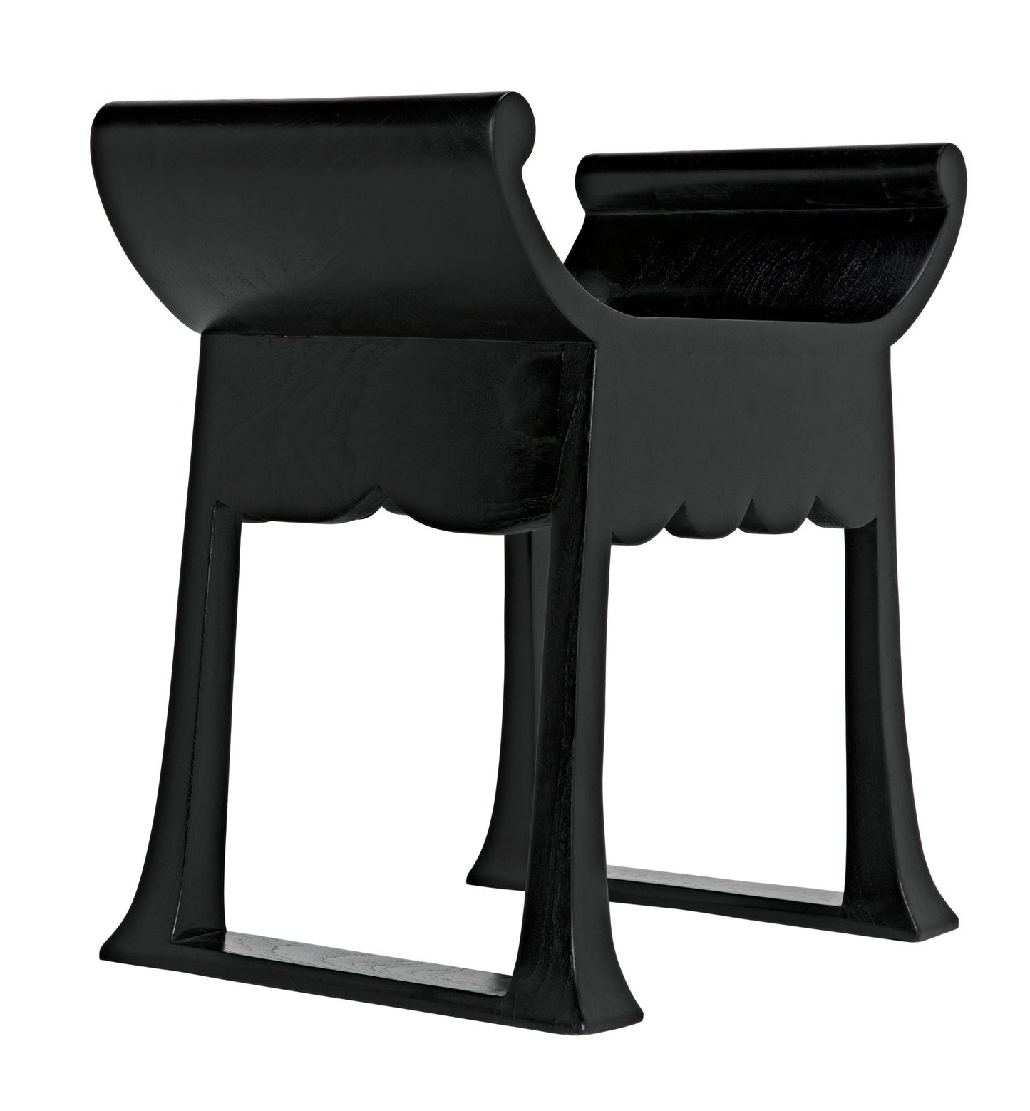 Wey Stool, Charcoal Black-Poufs and Stools-Noir-Sideboards and Things