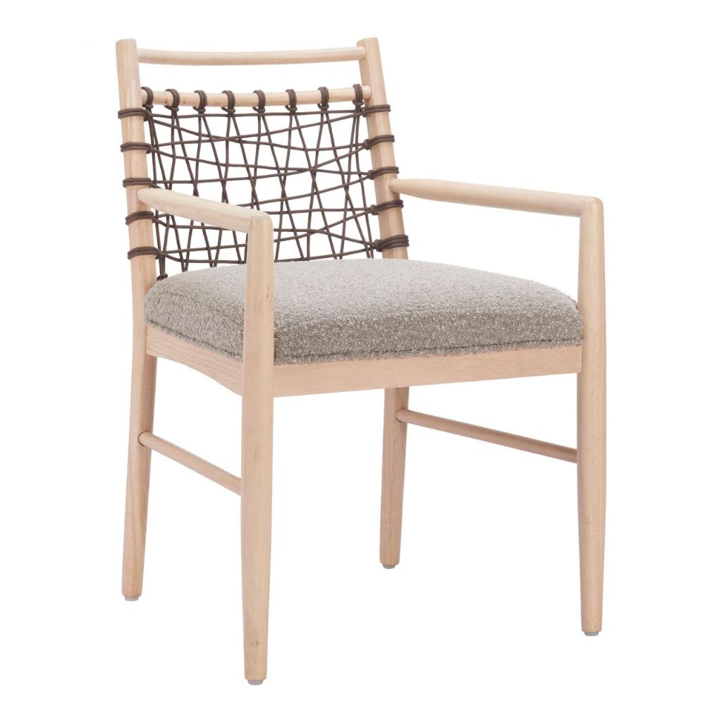 Zuo Modern Wezly Textured Fabric Dining Chair 2PC