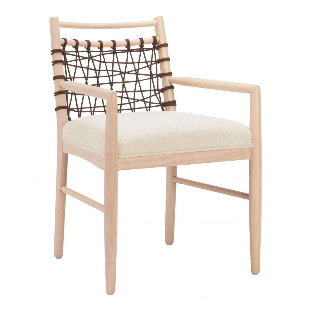 Zuo Modern Wezly Textured Fabric Dining Chair 2PC