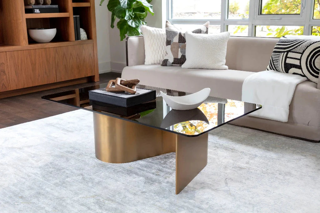 SUNPAN Whisper Glass Rectangular Coffee Table