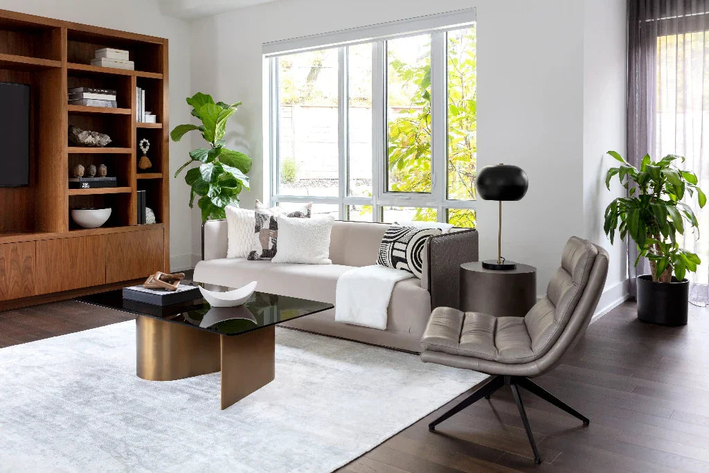 SUNPAN Whisper Glass Rectangular Coffee Table