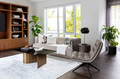 SUNPAN Whisper Glass Rectangular Coffee Table