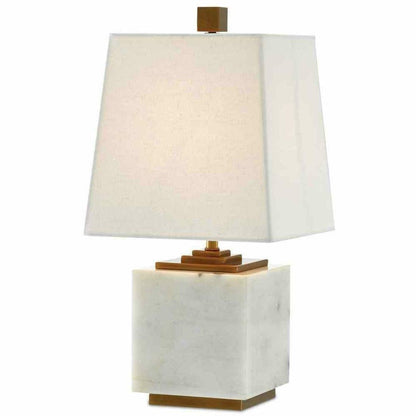 White Antique Brass Annelore Table Lamp Table Lamps Sideboards and Things By Currey & Co