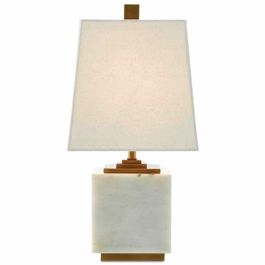 White Antique Brass Annelore Table Lamp Table Lamps Sideboards and Things By Currey & Co