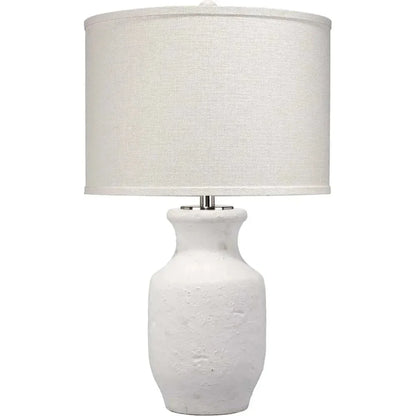 White Cement Gilbert Table Lamp - LOOMLAN - Jamie Young - Table Lamps