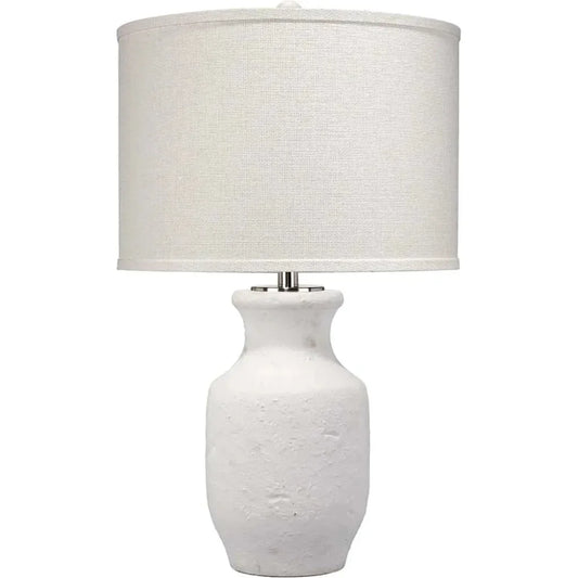 Jamie Young White Cement Gilbert Table Lamp