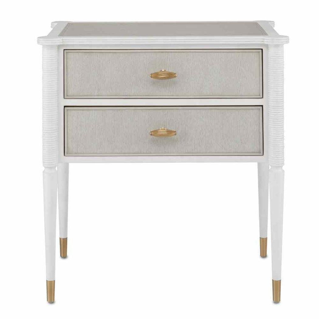 White Fog Brass Aster Small Accent Cabinet Winterthur Collection Accent Cabinets Sideboards and Things By Currey & Co