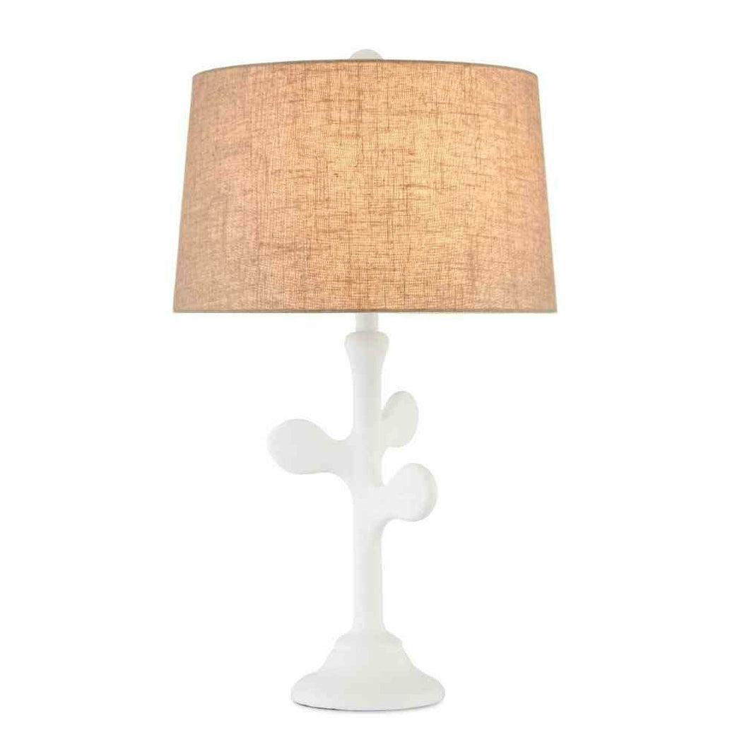 White Gesso Charny Table Lamp Table Lamps Sideboards and Things By Currey & Co