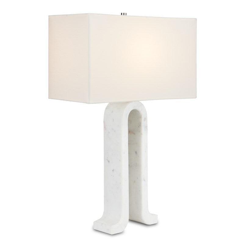 White Marble Leo Table Lamp Table Lamps Sideboards and Things By Currey & Co