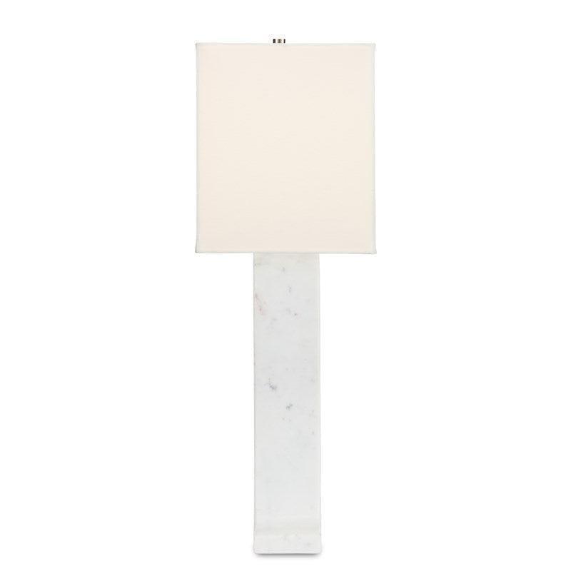 White Marble Leo Table Lamp Table Lamps Sideboards and Things By Currey & Co