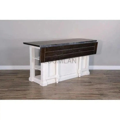 White Modern Kitchen Island Bar Table - LOOMLAN - Sunny D - Bar Tables