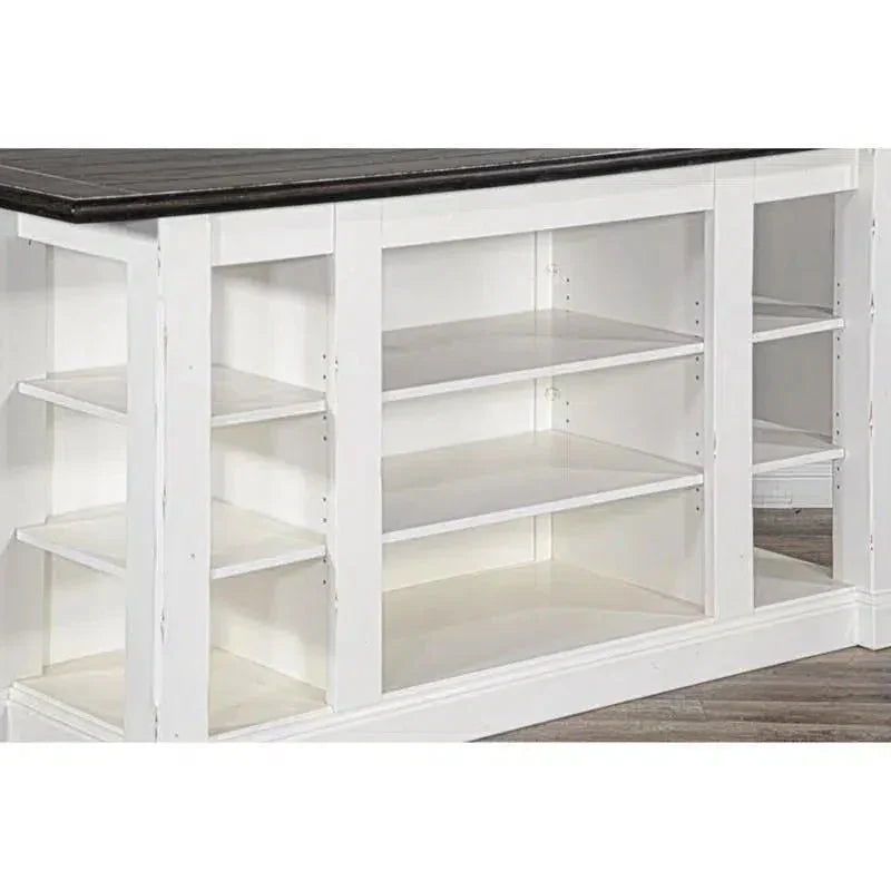 White Modern Kitchen Island Bar Table - LOOMLAN - Sunny D - Bar Tables