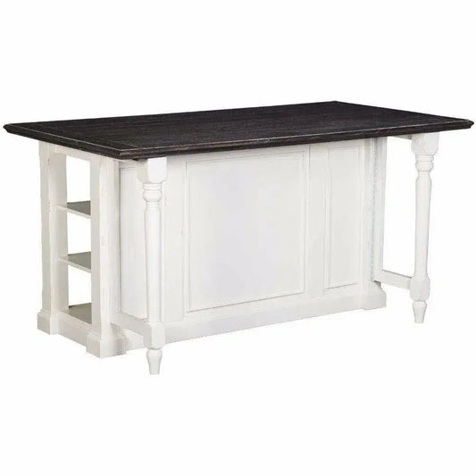 Sunny D White Modern Kitchen Island Bar Table