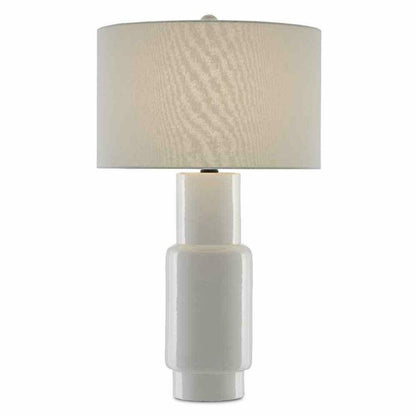 White Satin Black Janeen White Table Lamp Table Lamps Sideboards and Things By Currey & Co