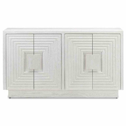 White Sideboard Modern Carved Wood Whitewashed Credenza Sideboards Sideboards and Things By Currey & Co