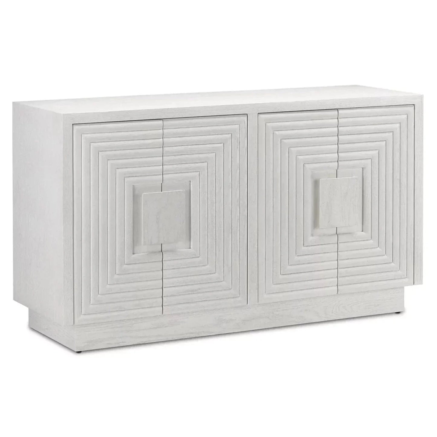 White Sideboard Modern Carved Wood Whitewashed Credenza Sideboards Sideboards and Things By Currey & Co