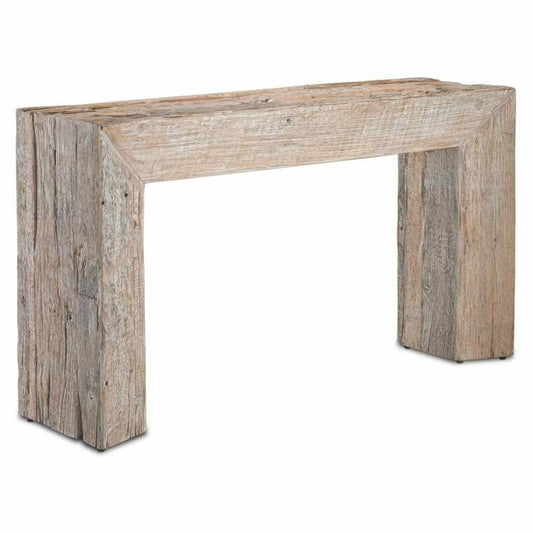 Whitewash Kanor Console Table Reclaimed Wood Console Tables Sideboards and Things By Currey & Co