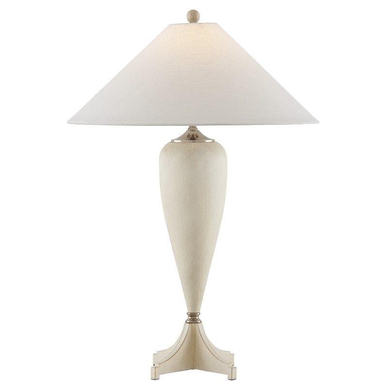 Whitewash Polished Nickel Hastings Table Lamp Table Lamps Sideboards and Things By Currey & Co