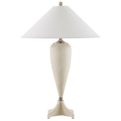 Whitewash Polished Nickel Hastings Table Lamp Table Lamps Sideboards and Things By Currey & Co