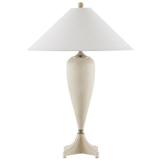 Whitewash Polished Nickel Hastings Table Lamp Table Lamps Sideboards and Things By Currey & Co