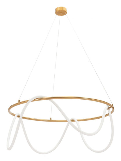 Zuo Modern Wiber Golden Steel Ceiling Lamp