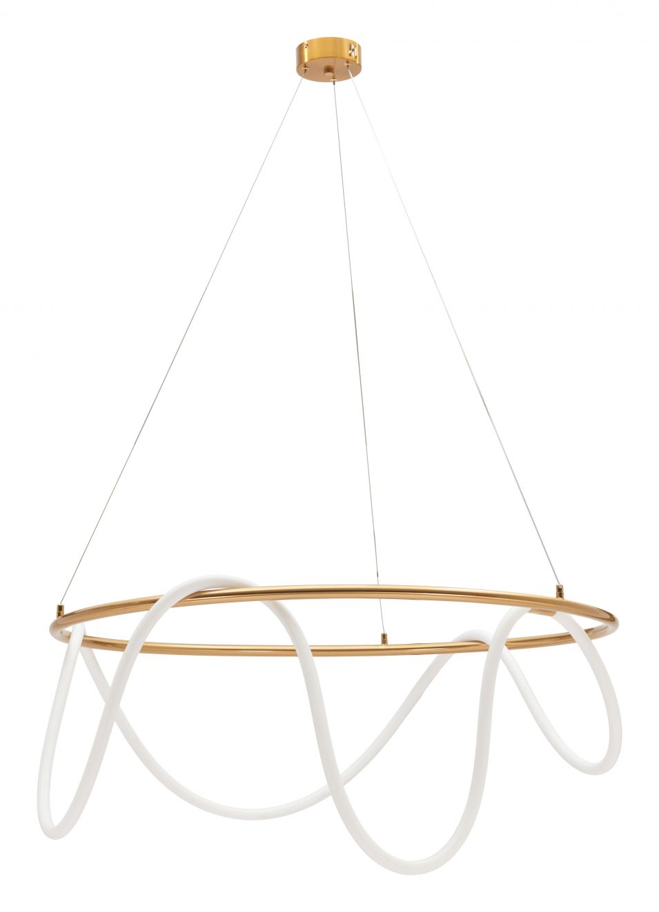 Zuo Modern Wiber Golden Steel Ceiling Lamp